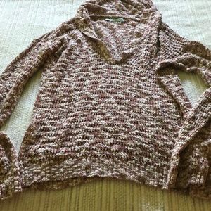 Red/white long sleeve sweater